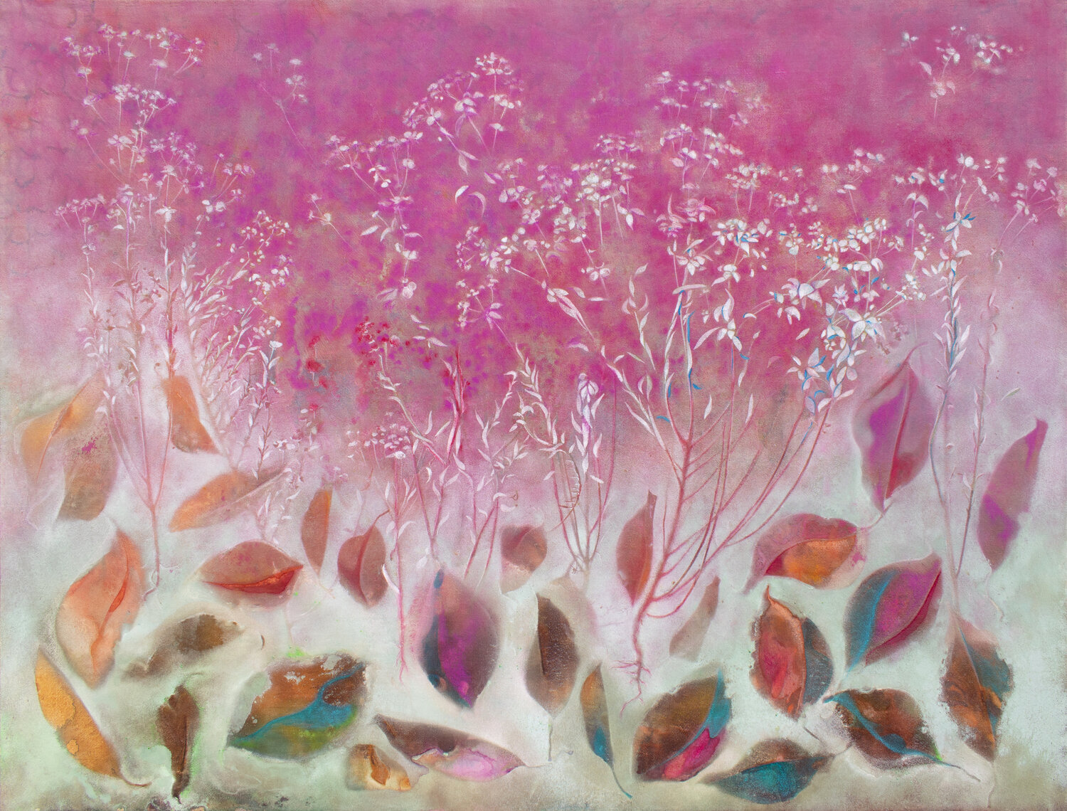 Il giardino dei pensieri colorati Milena Nicosia Original painting for sale