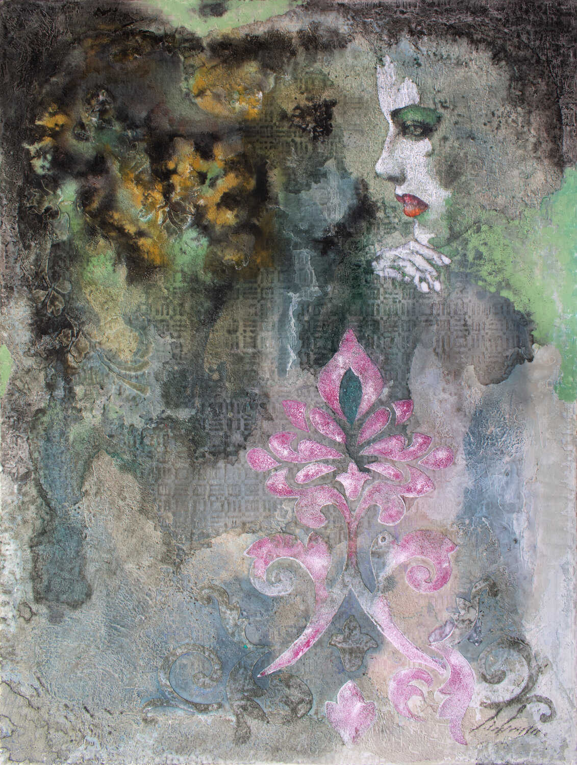Pensiero d'amore Milena Nicosia Original painting for sale