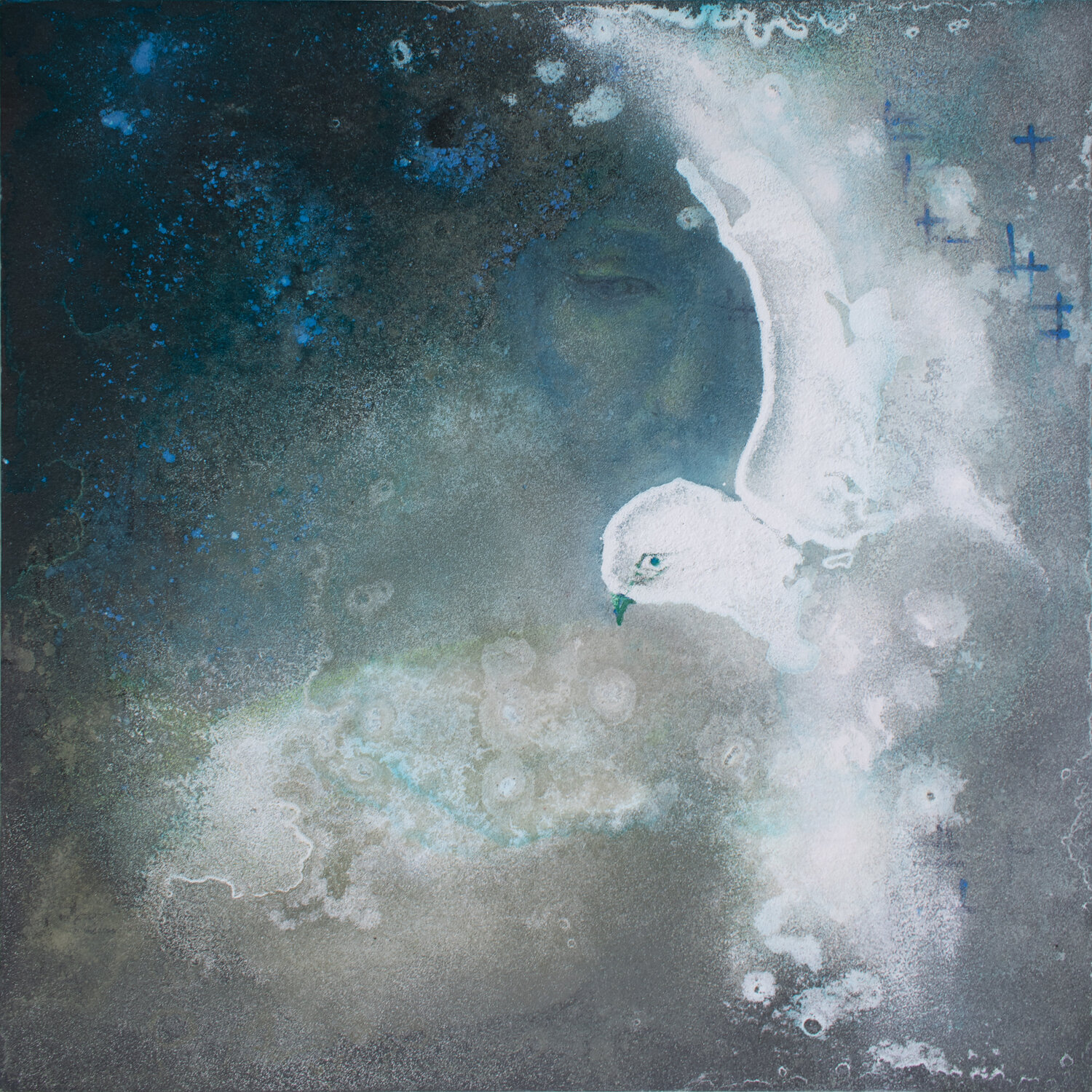 Spirito guida Milena Nicosia Original painting for sale