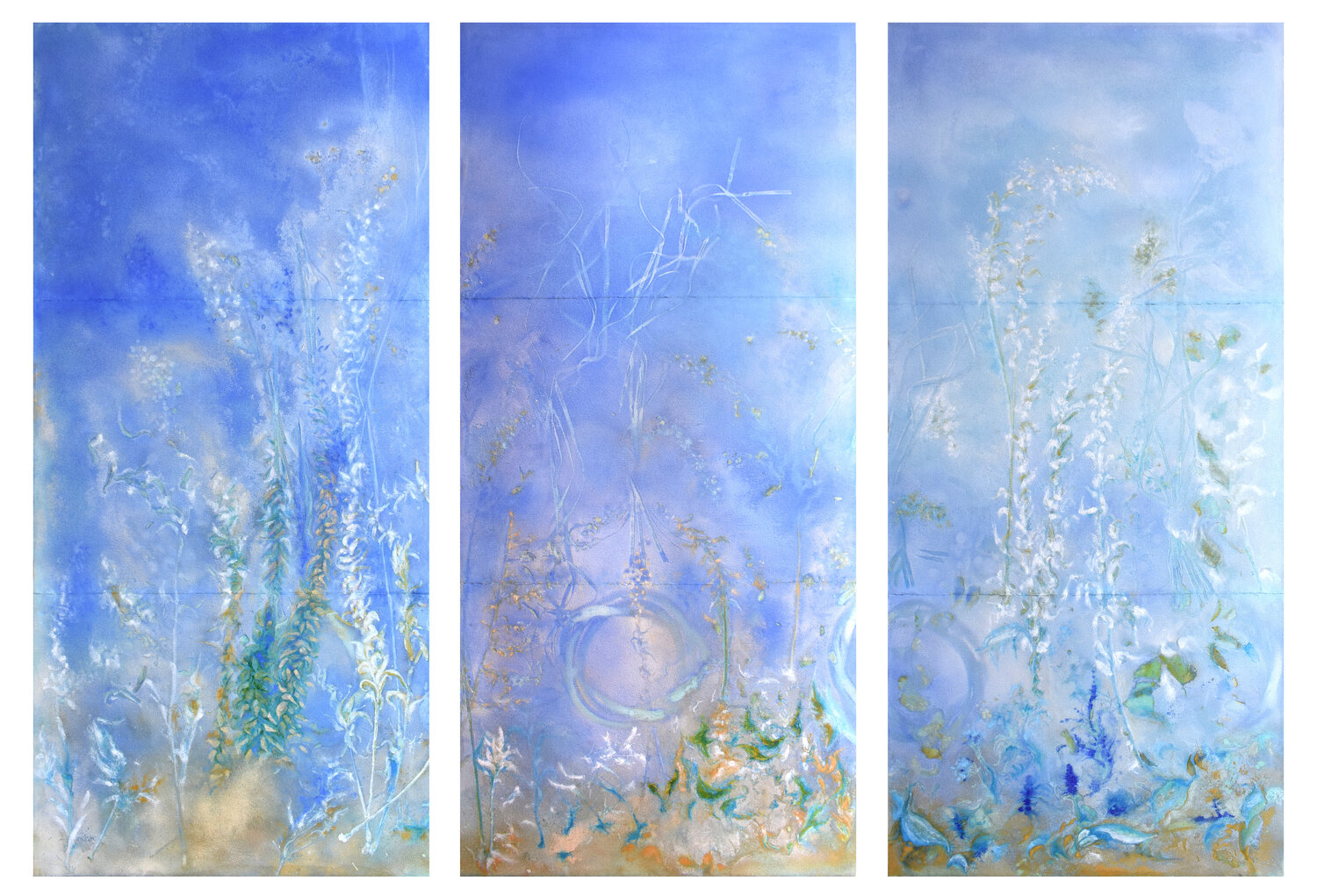 La terra dell'oblio (trittico) Milena Nicosia Originalgemälde zu verkaufen