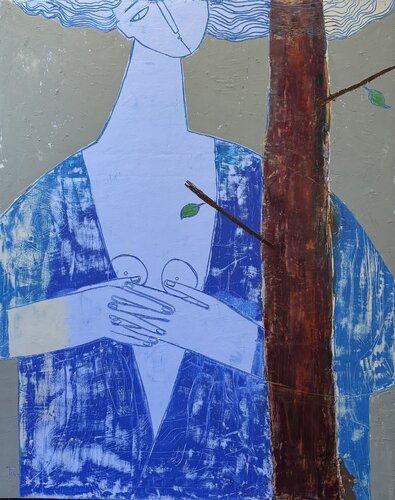 The stories of a moon by Tatiana Harizanova, Painting for Sale on Select