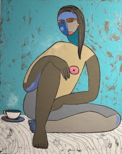 Coffee by Tatiana Harizanova, Painting for Sale on Select