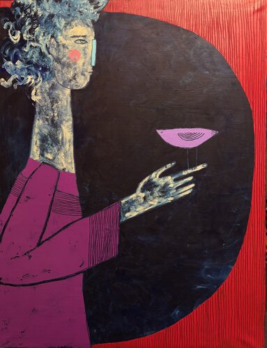 The bird by Tatiana Harizanova, Painting for Sale on Select