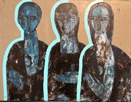 Three drops of rain by Tatiana Harizanova, Painting for Sale on Select