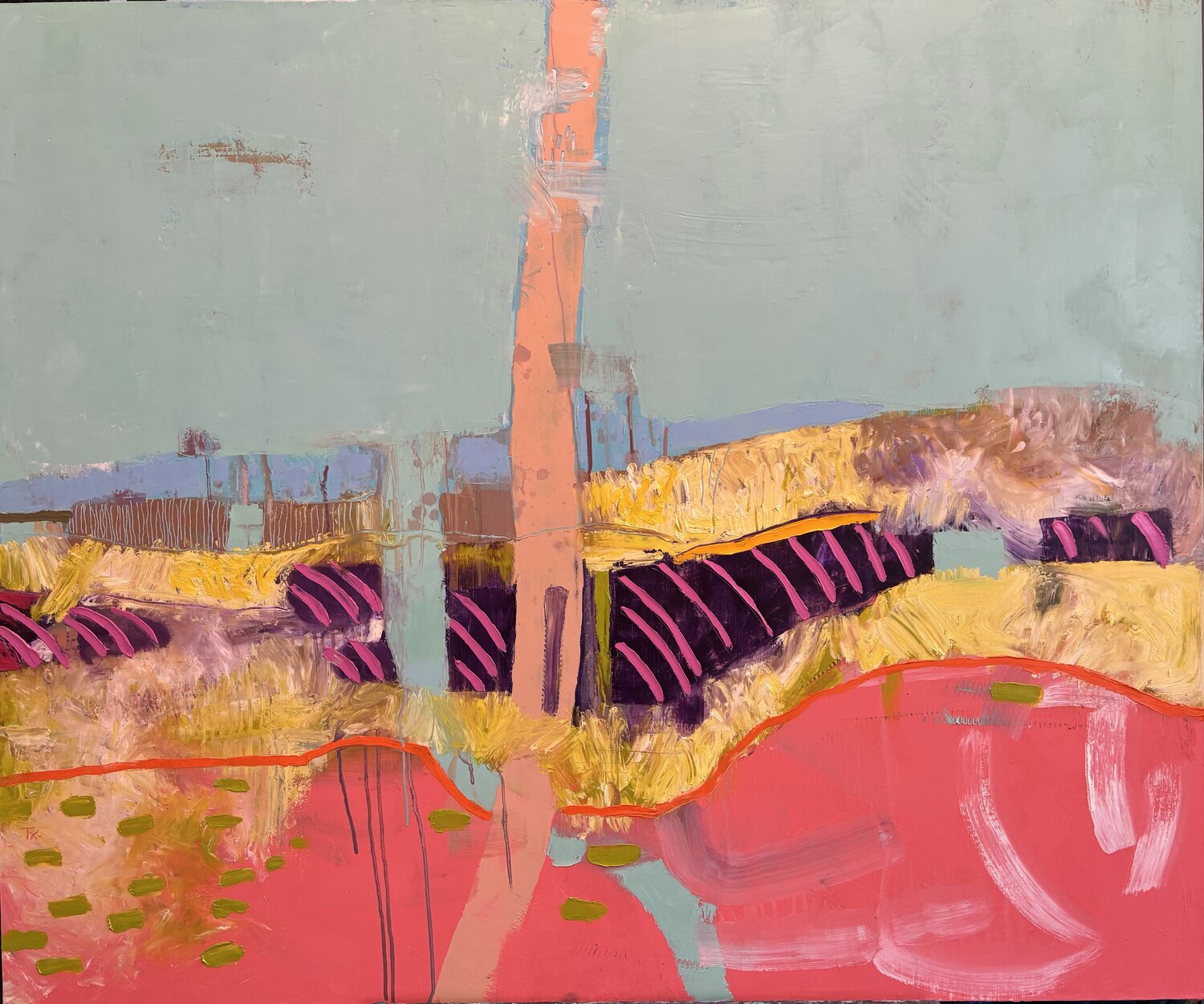 The meadow Tatiana Harizanova Original painting for sale
