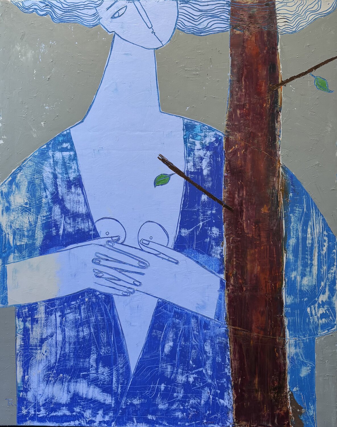 The stories of a moon Tatiana Harizanova Original painting for sale