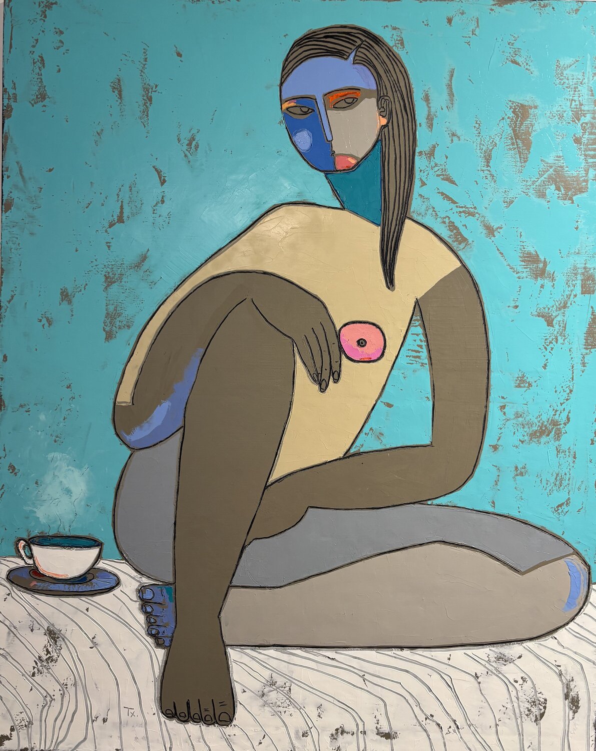 Coffee Tatiana Harizanova Original painting for sale