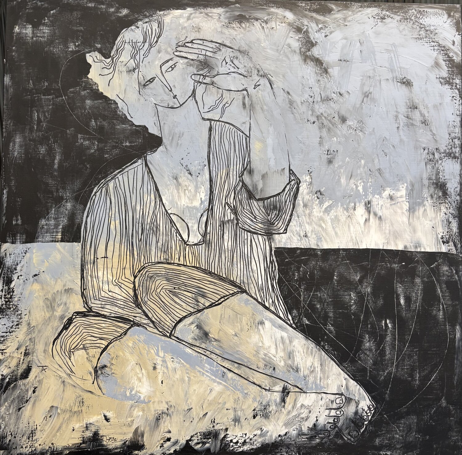 Full moon Tatiana Harizanova Original painting for sale