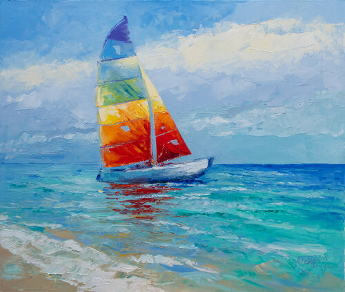 Wind. Freedom. Love. von Anna Ravliuc, Malerei kaufen auf Select
