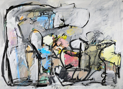 Dice Players by Francesco D'Adamo, Painting for Sale on Select