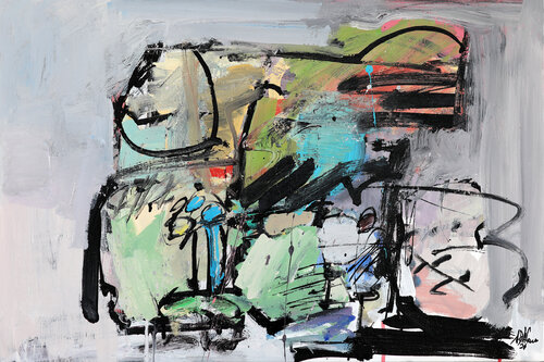 Treno Perso by Francesco D'Adamo, Painting for Sale on Select