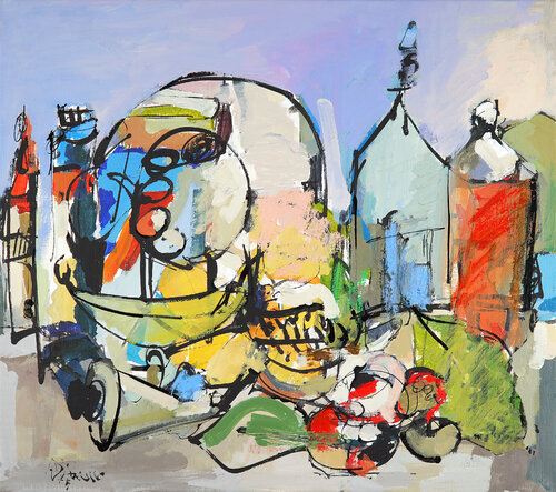 Things by Francesco D'Adamo, Painting for Sale on Select