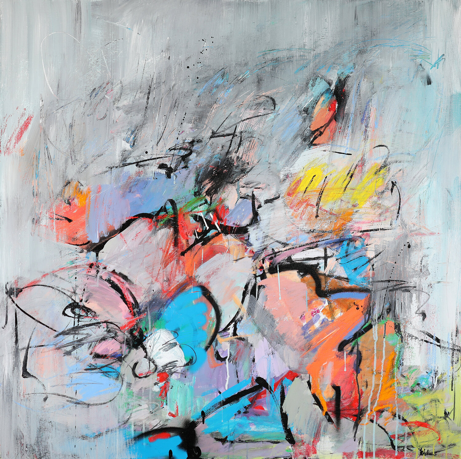 Critical Mass Francesco D'Adamo Original painting for sale