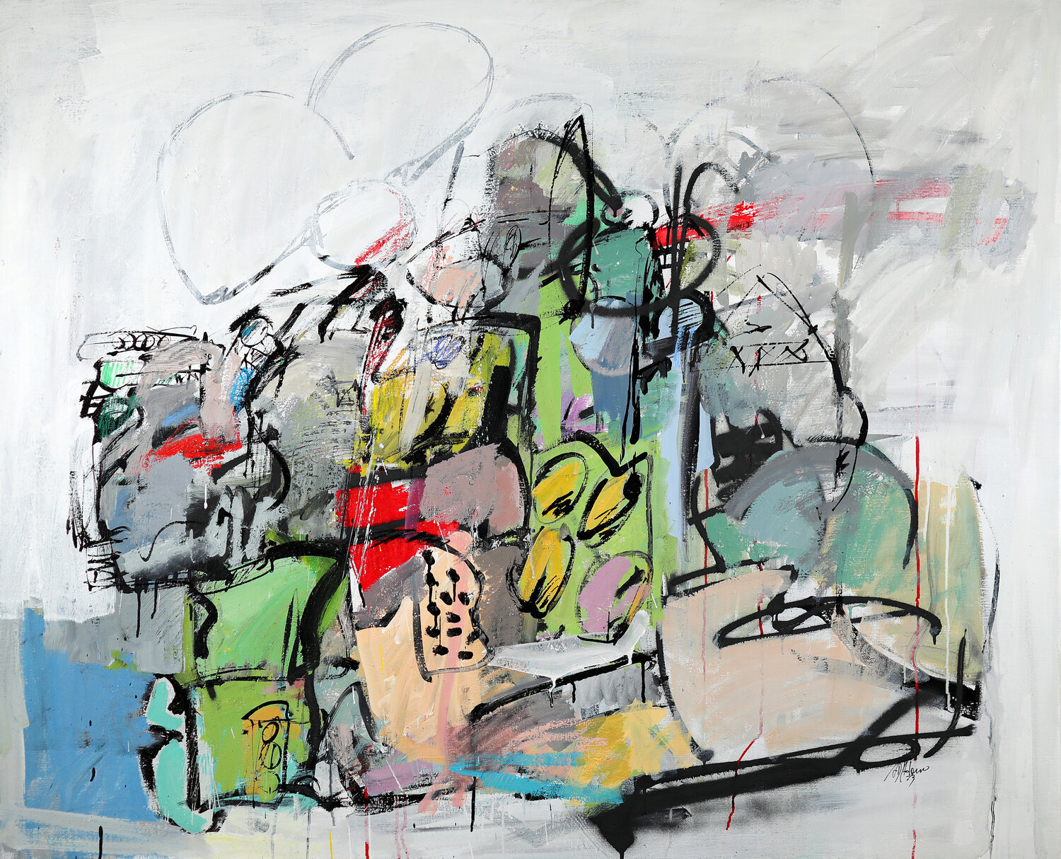 Here and After Francesco D'Adamo Original painting for sale