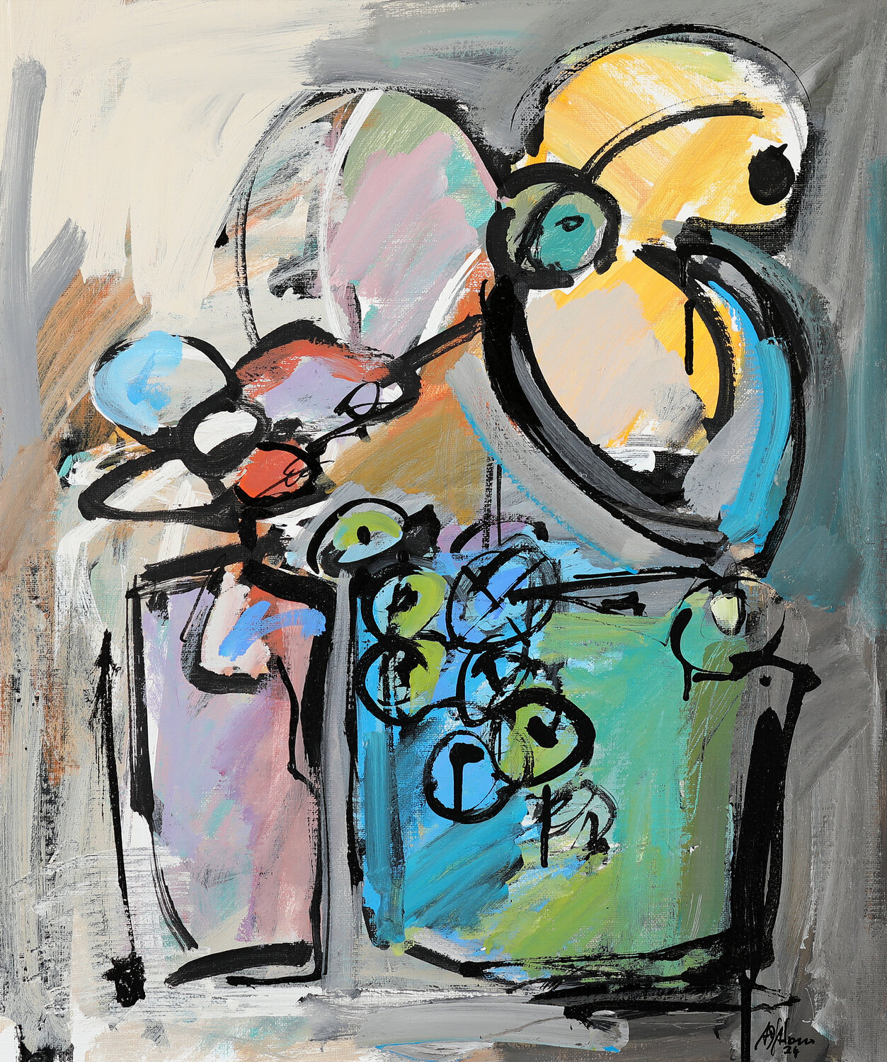 What it seems Francesco D'Adamo Original painting for sale