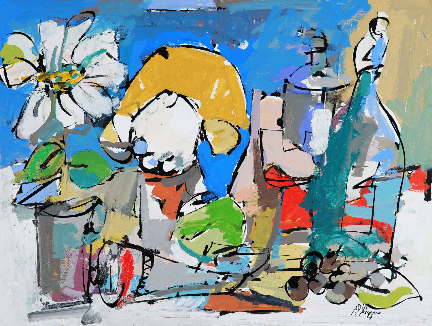 Routine n. 1 Francesco D'Adamo Original painting for sale