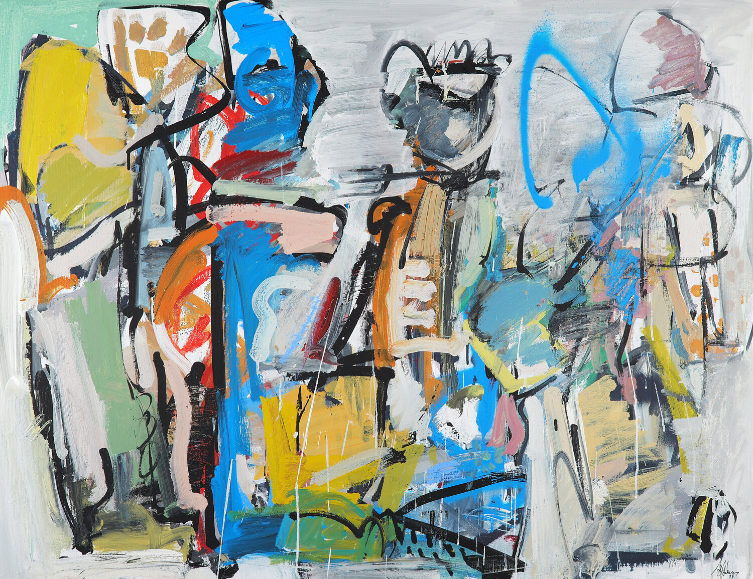 Saturnalia Francesco D'Adamo Original painting for sale