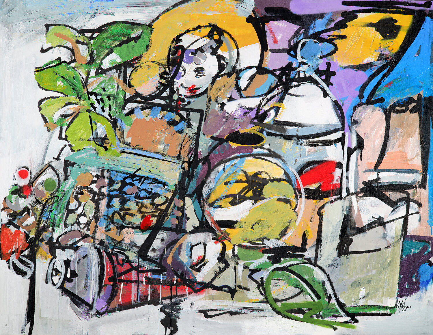 Studio 79 Francesco D'Adamo Original painting for sale