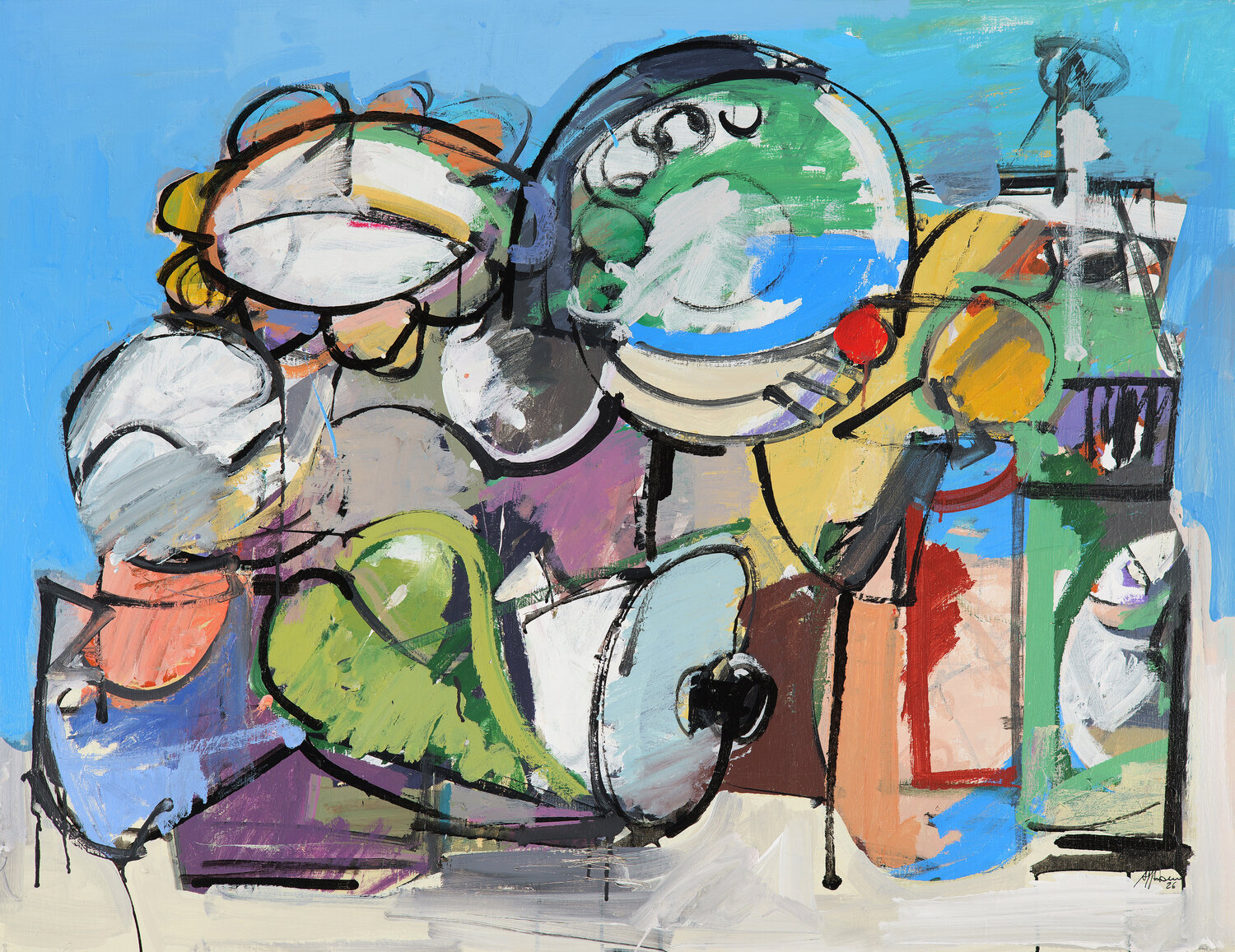Per Vari Motivi Francesco D'Adamo Original painting for sale