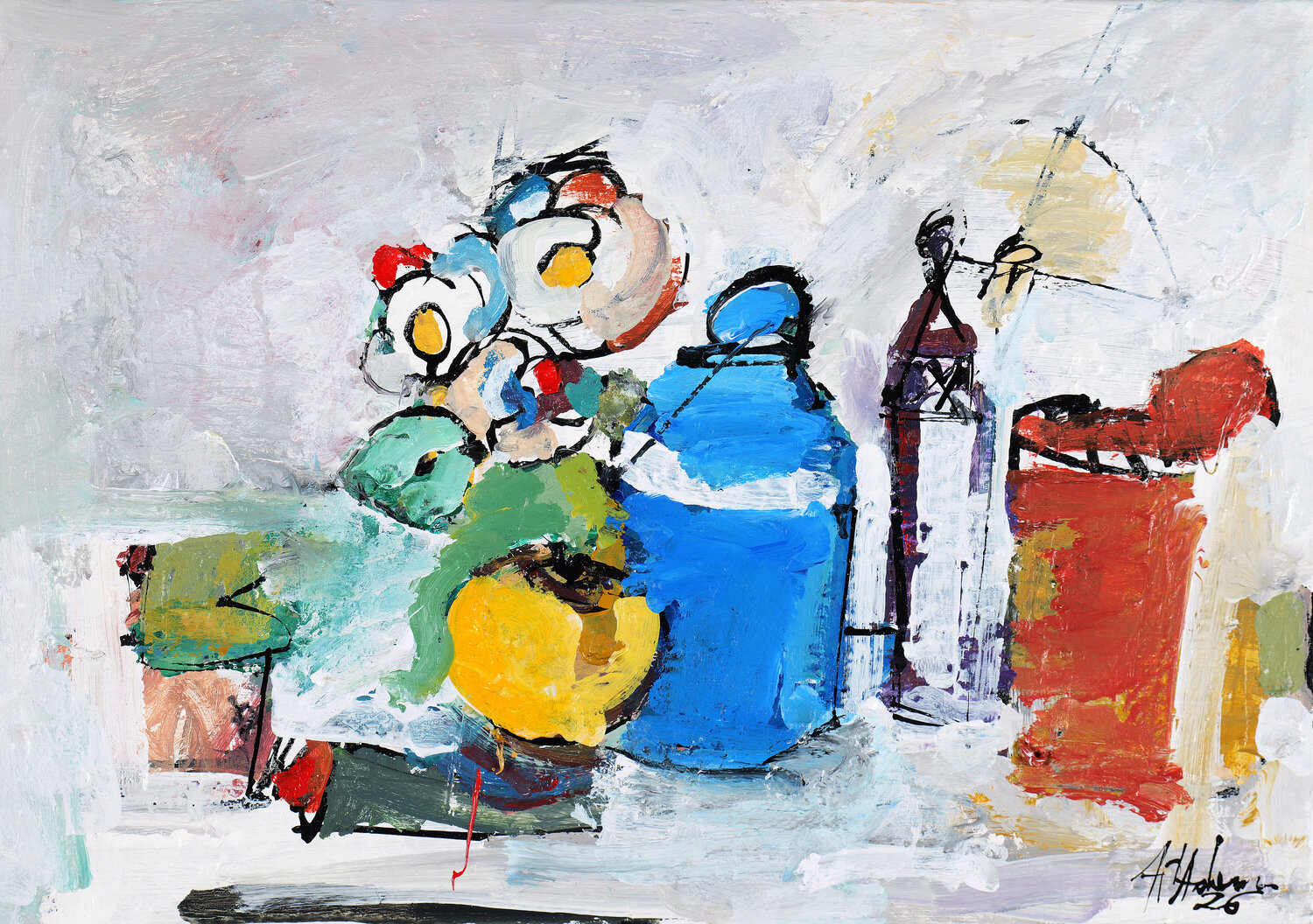 Audition Francesco D'Adamo Original painting for sale