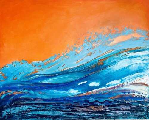 Orange passion by Sonia Di Maccio, Painting for Sale on Select