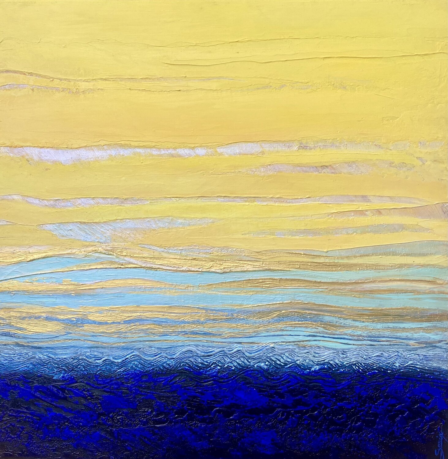 Ondes solaires Sonia Di Maccio Original painting for sale