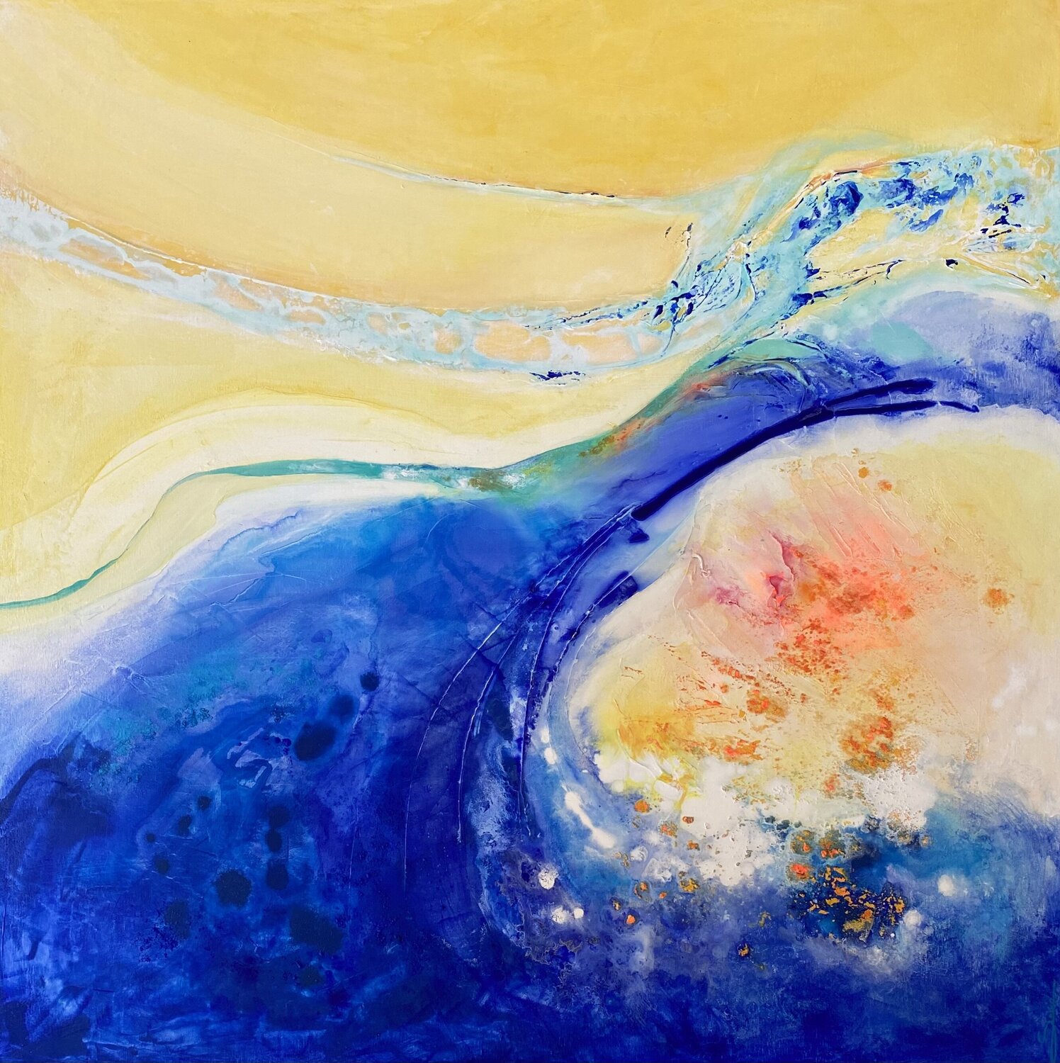 Danse aquatique Sonia Di Maccio Original painting for sale