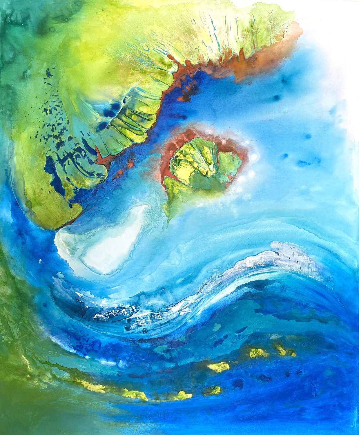 Souffle irisé Sonia Di Maccio Original painting for sale