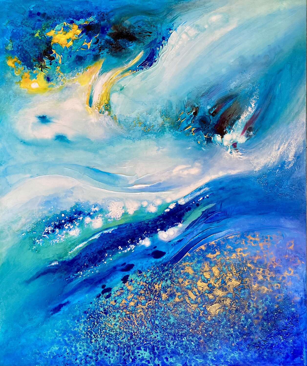 Éveil des fonds Sonia Di Maccio Original painting for sale