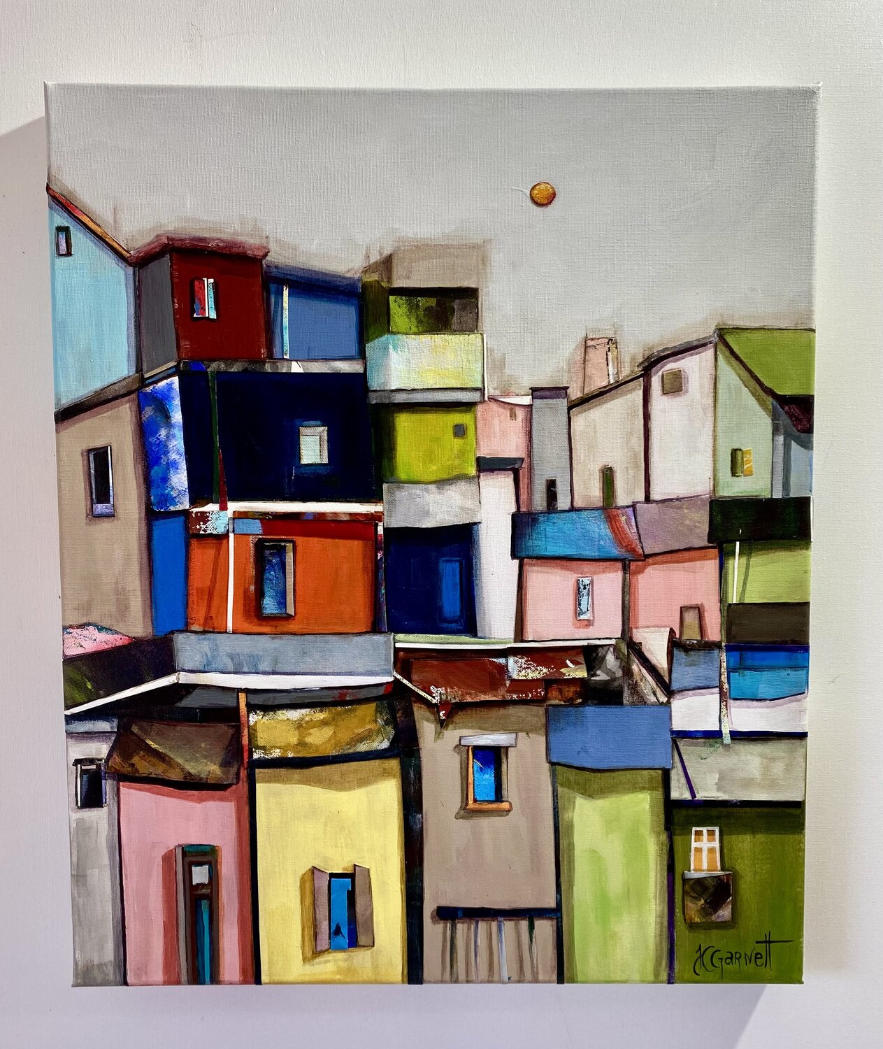 Casas Ocultas Paula Garnett Original painting for sale