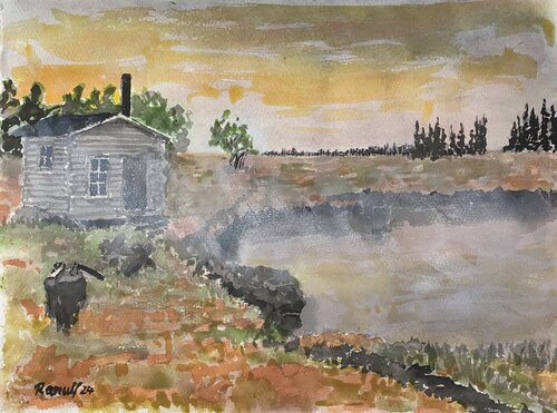 Morgens früh im Moor by Ranulf Streuff, Painting for Sale on Select