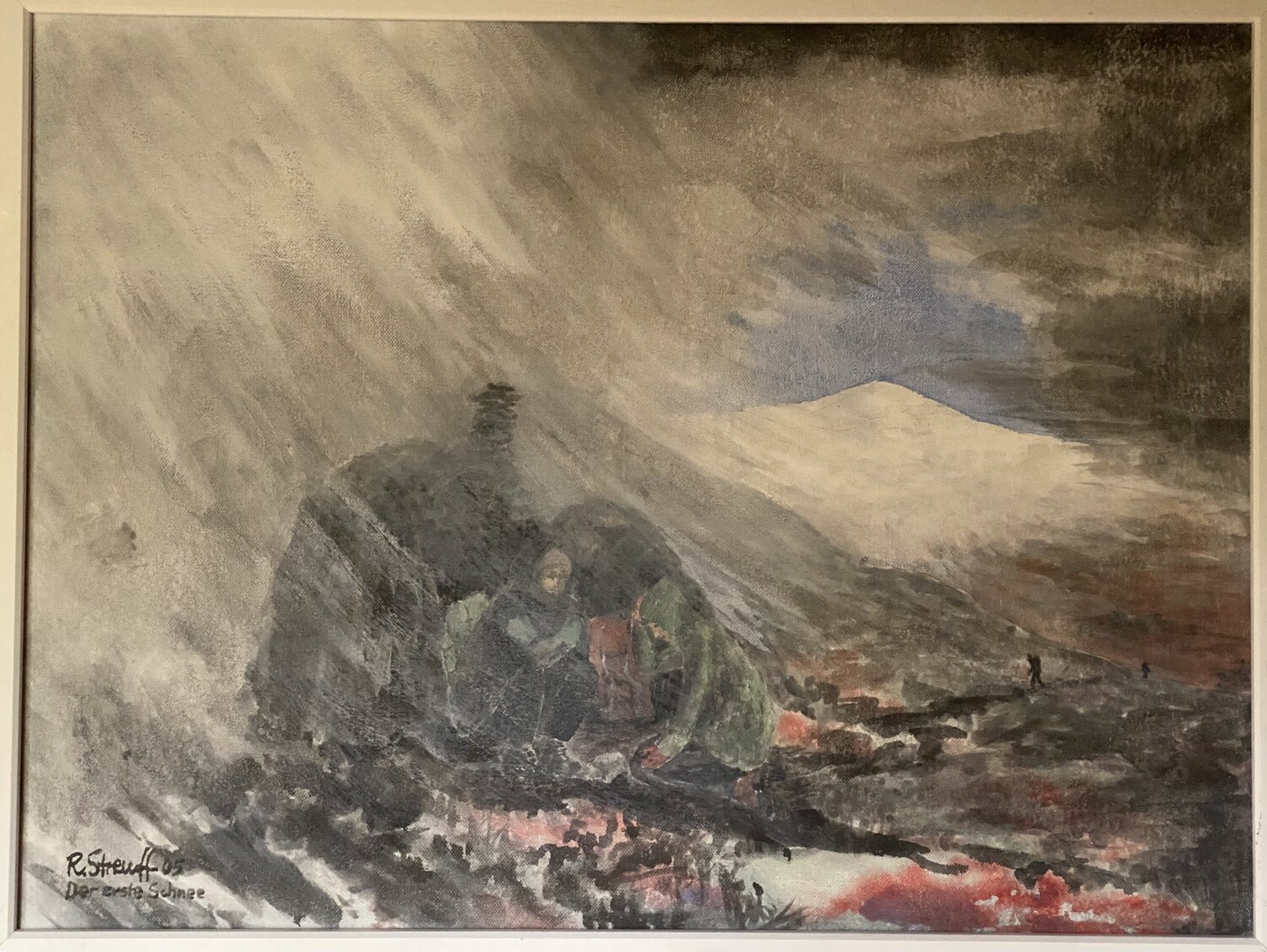 Der erste Schnee Ranulf Streuff Original painting for sale