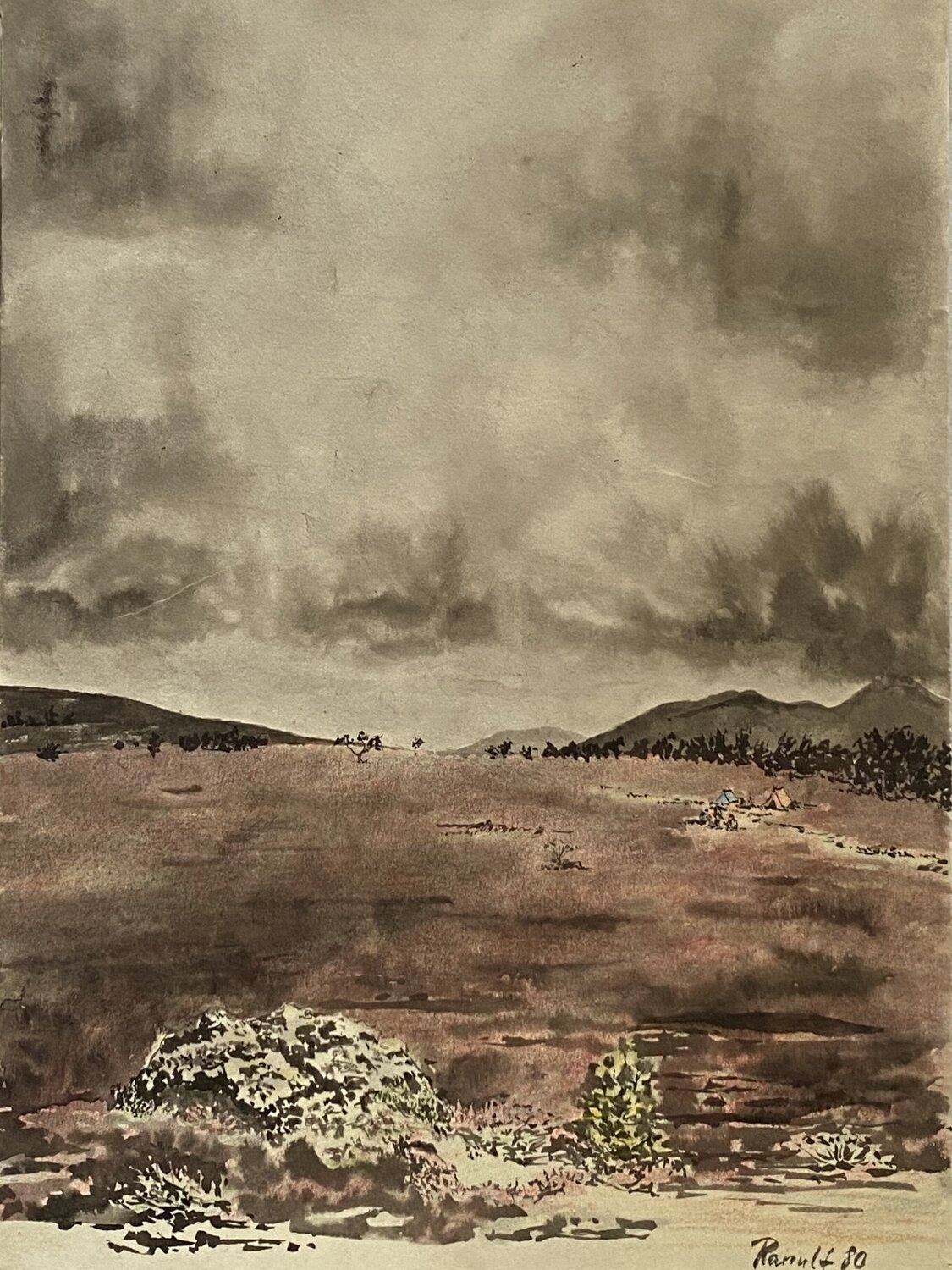 Heidelandschaft am Femundsee, Norwegen Ranulf Streuff Original painting for sale
