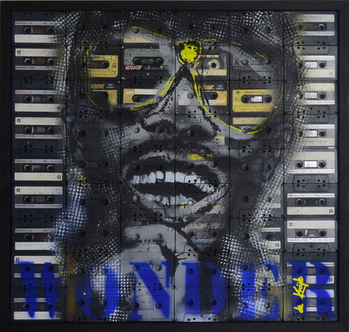 Stevie Wonder by Monique de Kruijk, Painting for Sale on Select