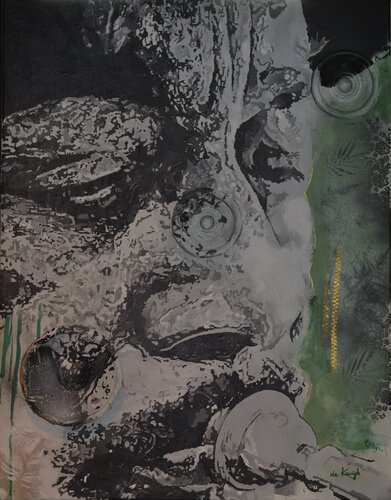 Jungle blues by Monique de Kruijk, Painting for Sale on Select