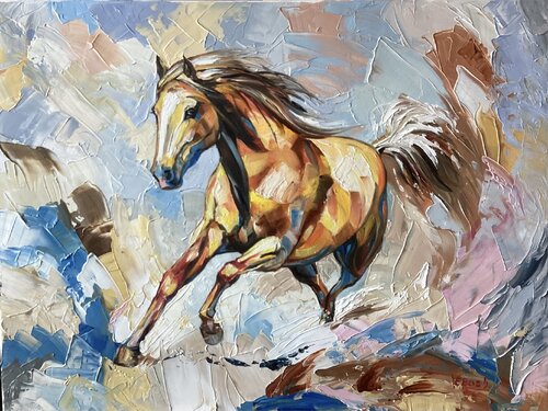 The Spirit Unleashed by Eva Bazhenova, Painting for Sale on Select