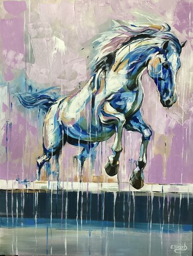 Leap of Freedom by Eva Bazhenova, Painting for Sale on Select