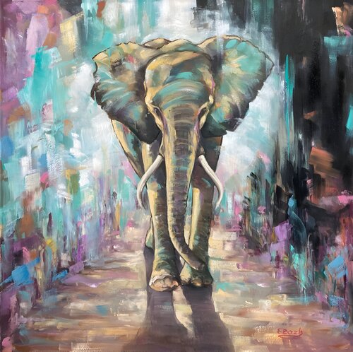 Majestic Guardian by Eva Bazhenova, Painting for Sale on Select