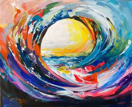 Ring of the Tidal Surge by Eva Bazhenova, Painting for Sale on Select