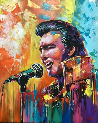 Elvis Presley by Eva Bazhenova, Painting for Sale on Select