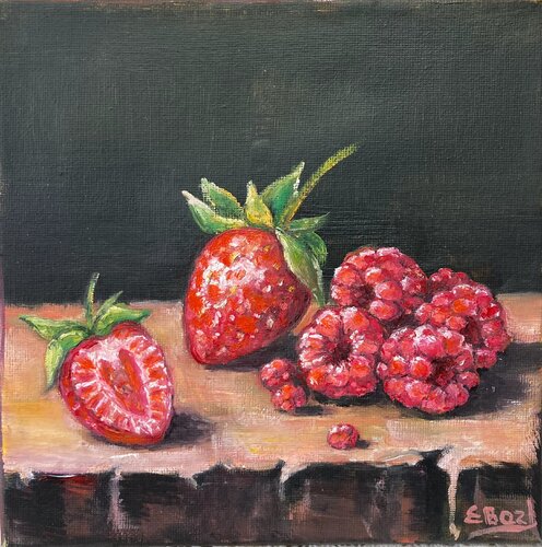 Summer Berries by Eva Bazhenova, Painting for Sale on Select