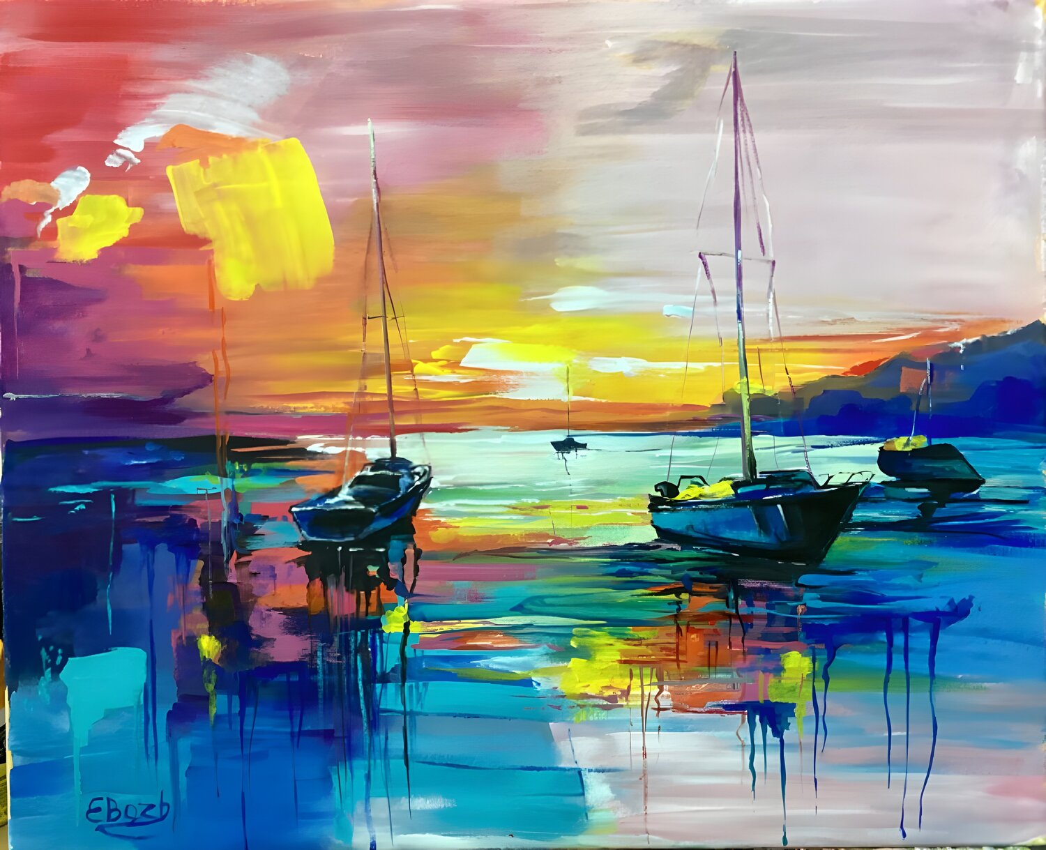 Eternal Glow Eva Bazhenova Original painting for sale