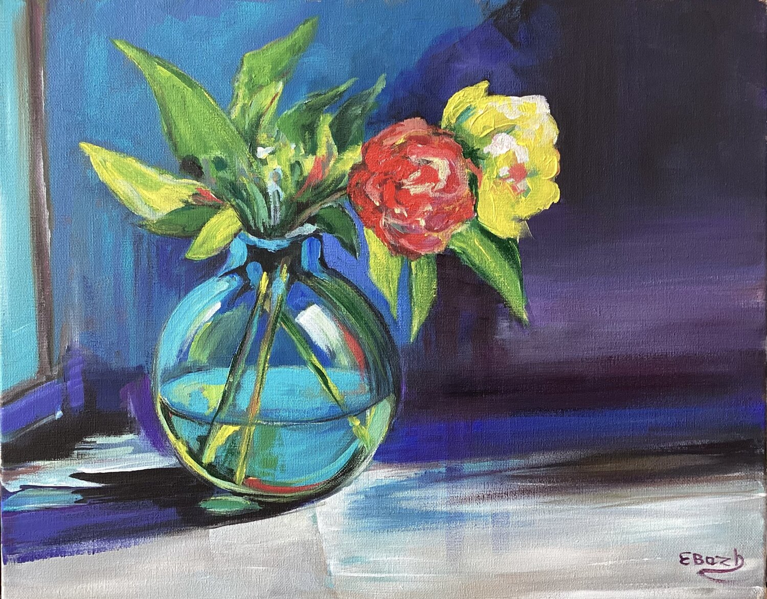Innocent Beauty Eva Bazhenova Original painting for sale