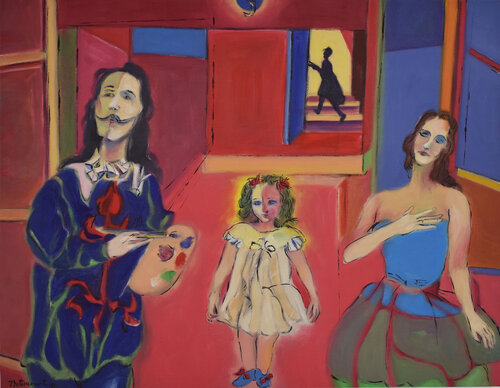 REACTUALIZACIÓN DE LA INFANTA by Miguel Betancourt, Painting for Sale on Select