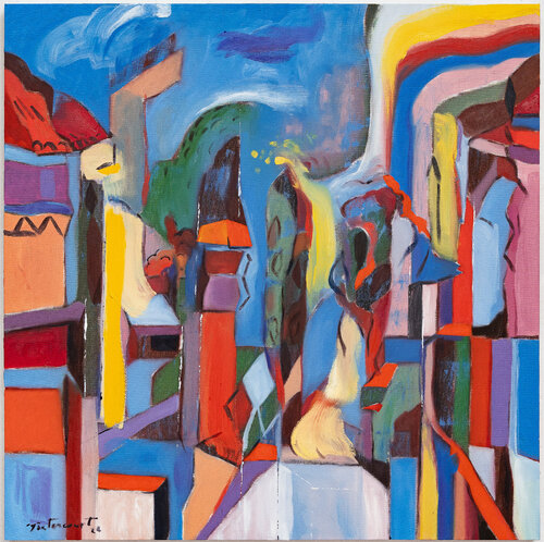 MONTAÑA EN LONTANANZA by Miguel Betancourt, Painting for Sale on Select