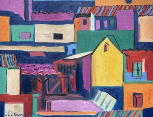 EL MURO AMARILLO by Miguel Betancourt, Painting for Sale on Select