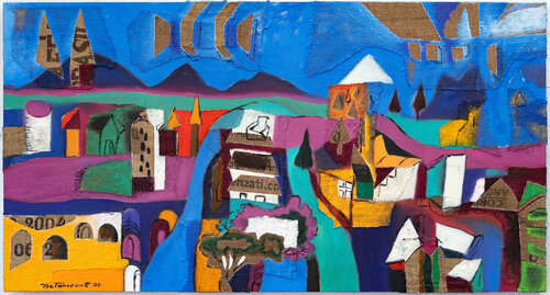 PAISAJE CON MONTAÑA BLANCA by Miguel Betancourt, Painting for Sale on Select