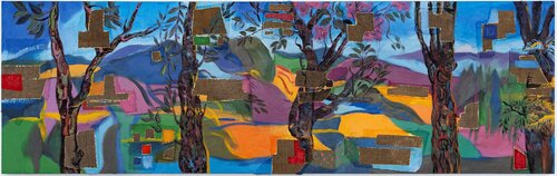 ÁRBOLES NATIVOS DE CUMBAYÁ by Miguel Betancourt, Painting for Sale on Select
