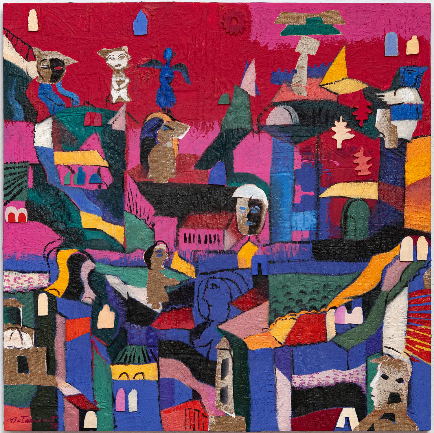MI CIUDAD Miguel Betancourt Original painting for sale