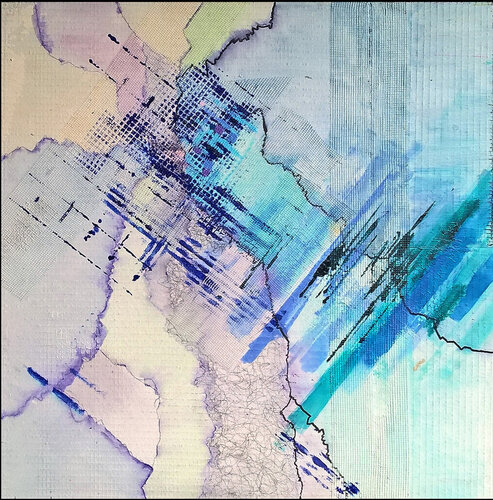 Trame légère by michel dubouloz, Painting for Sale on Select